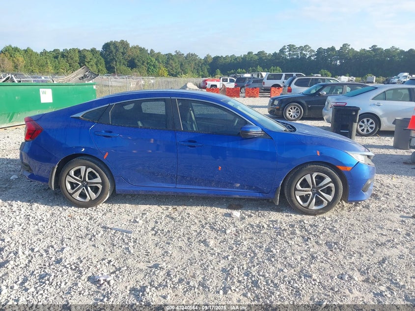 2017 Honda Civic 2.0 Lx Blue Lot 111043240564 Vin 2HGFC2F5XHH566806