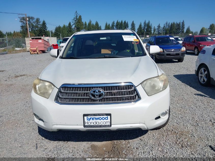 2008 Toyota Highlander Hybrid Limited VIN: JTEEW44A682003026 Lot: 43240591