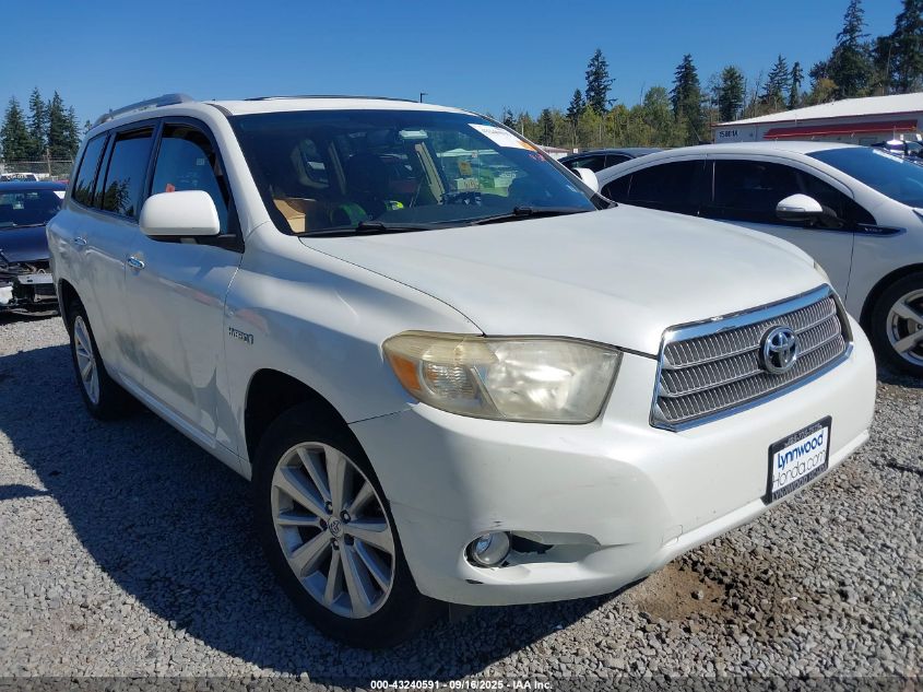 2008 Toyota Highlander Hybrid Limited VIN: JTEEW44A682003026 Lot: 43240591