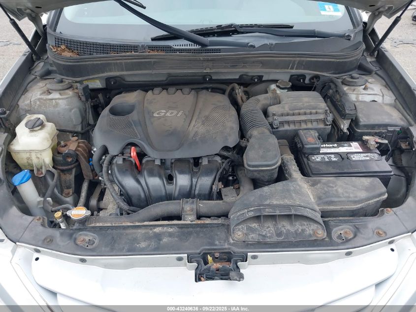 2012 Hyundai Sonata Gls Pzev VIN: 5NPEB4AC7CH496101 Lot: 43240636