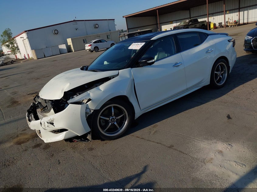 2017 Nissan Maxima 3.5 3.5 Platinum White Lot 111043240639 Vin 1N4AA6AP0HC369019