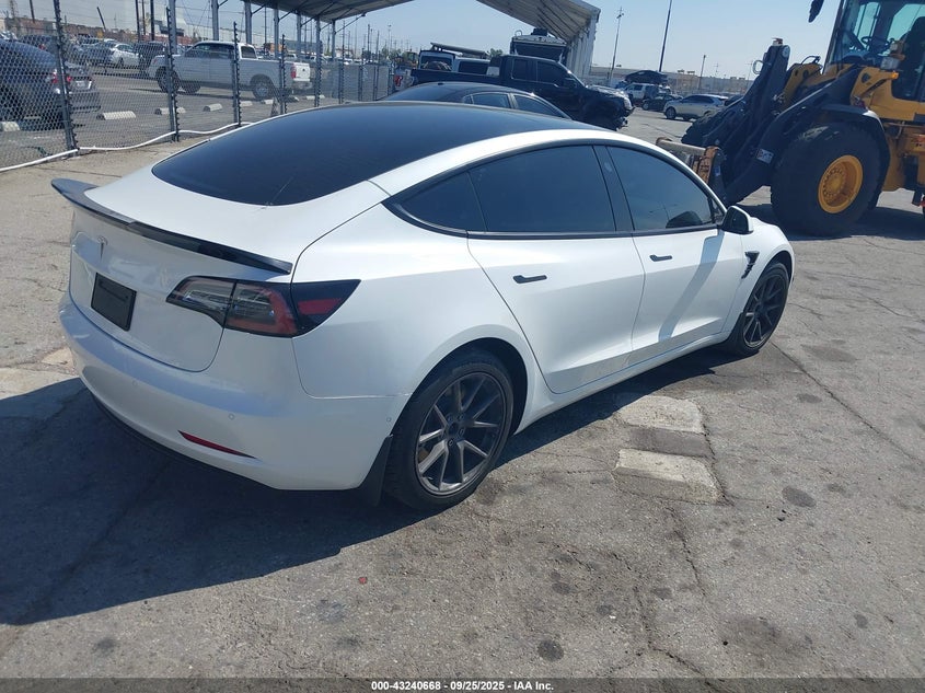 Vin: 5yj3e1ea7nf206981, lot: 43735204, tesla model 3 rear-wheel drive 20224