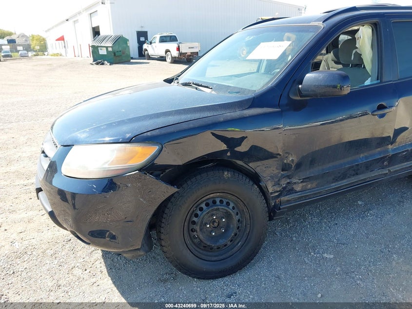 2007 Hyundai Santa Fe Gls VIN: 5NMSG13D27H091758 Lot: 43240699