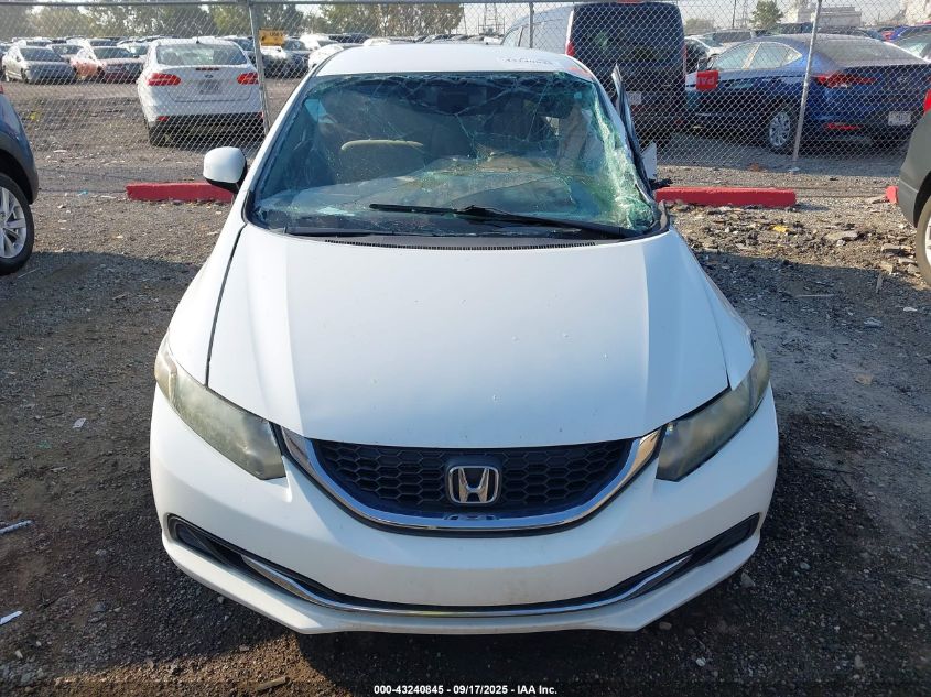 2013 Honda Civic Lx VIN: 2HGFB2F54DH598017 Lot: 43240845