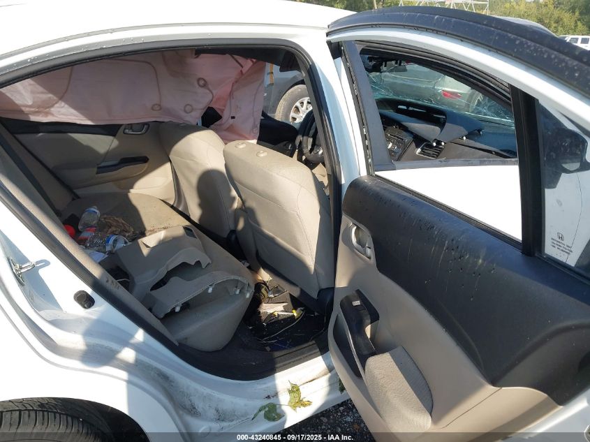 2013 Honda Civic Lx VIN: 2HGFB2F54DH598017 Lot: 43240845