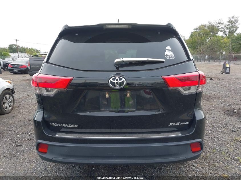 2018 Toyota Highlander Xle VIN: 5TDJZRFH6JS559269 Lot: 43241034