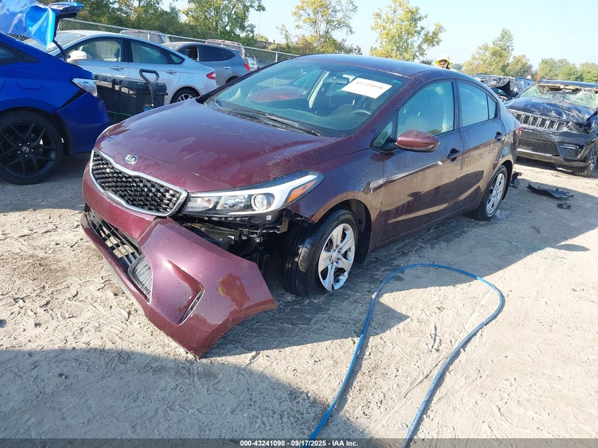 Vin: 3kpfk4a74he098928, lot: 43735634, kia forte lx 20172