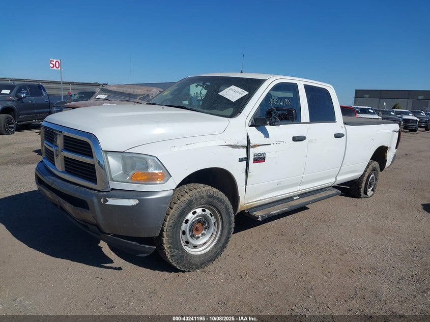 2011 Ram Ram 2500 St white truck gasoline 3D7TT2CT4BG618481 photo #3
