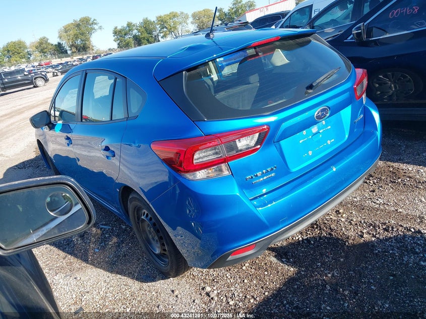 2023 Subaru Impreza Base 5-Door blue hatchback gasoline 4S3GTAB60P3701322 photo #4