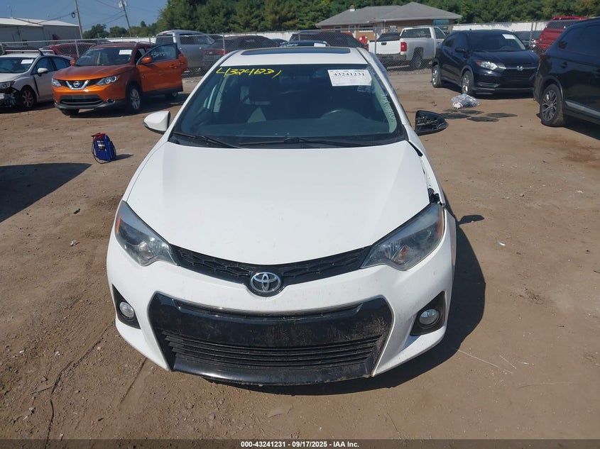 2016 Toyota Corolla S Plus VIN: 2T1BURHE3GC574917 Lot: 43241231