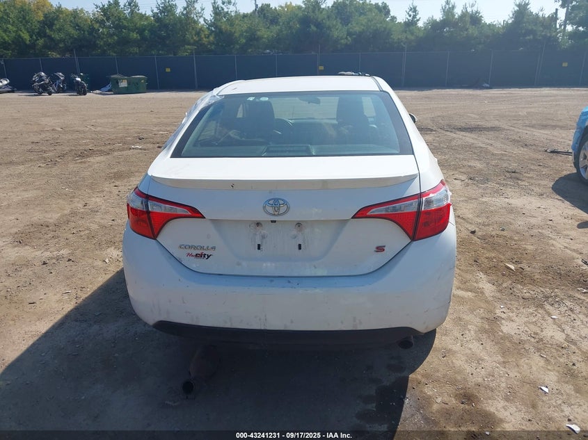 2016 Toyota Corolla S Plus VIN: 2T1BURHE3GC574917 Lot: 43241231