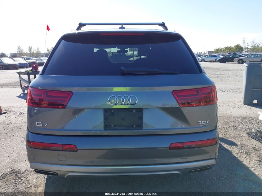 2017 Audi Q7 3.0T Premium VIN: WA1LAAF71HD054054 Lot: 43241233