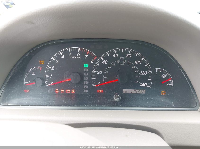 2005 Toyota Camry Std VIN: 4T1BE32K25U092881 Lot: 43241301