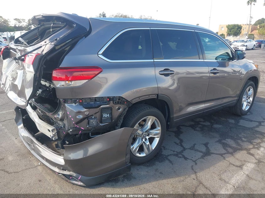 2017 Toyota Highlander 3.5 Limited Other Lot 111043241389 Vin 5TDYZRFH2HS226432
