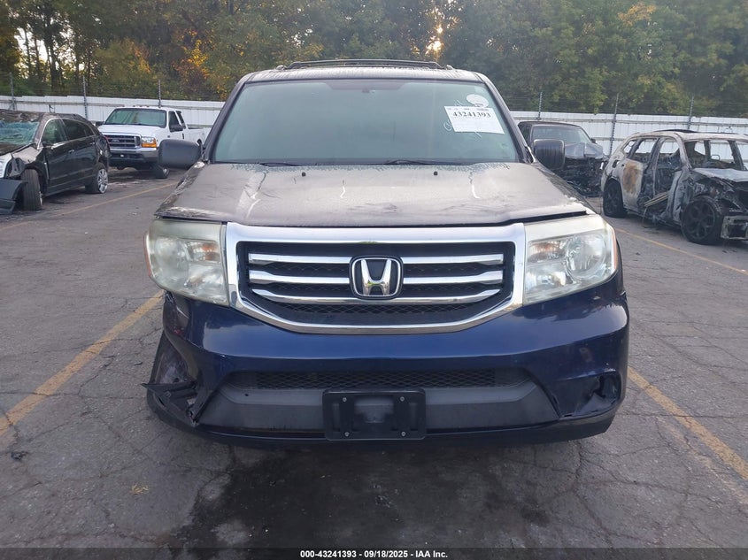 2013 HONDA PILOT LX - 5FNYF4H22DB079516