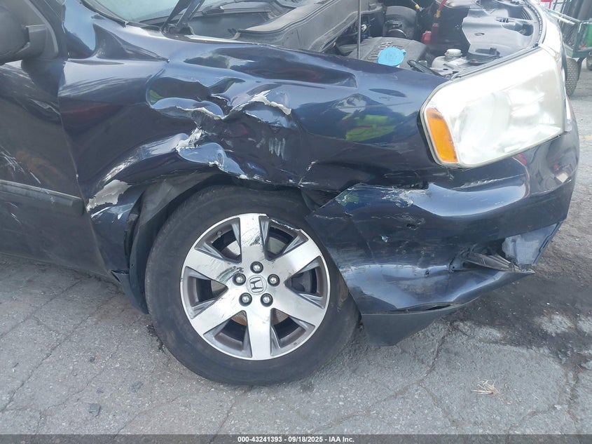 2013 HONDA PILOT LX - 5FNYF4H22DB079516