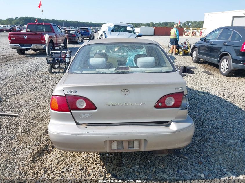 2001 Toyota Corolla Ce VIN: 1NXBR12E01Z561124 Lot: 43241493