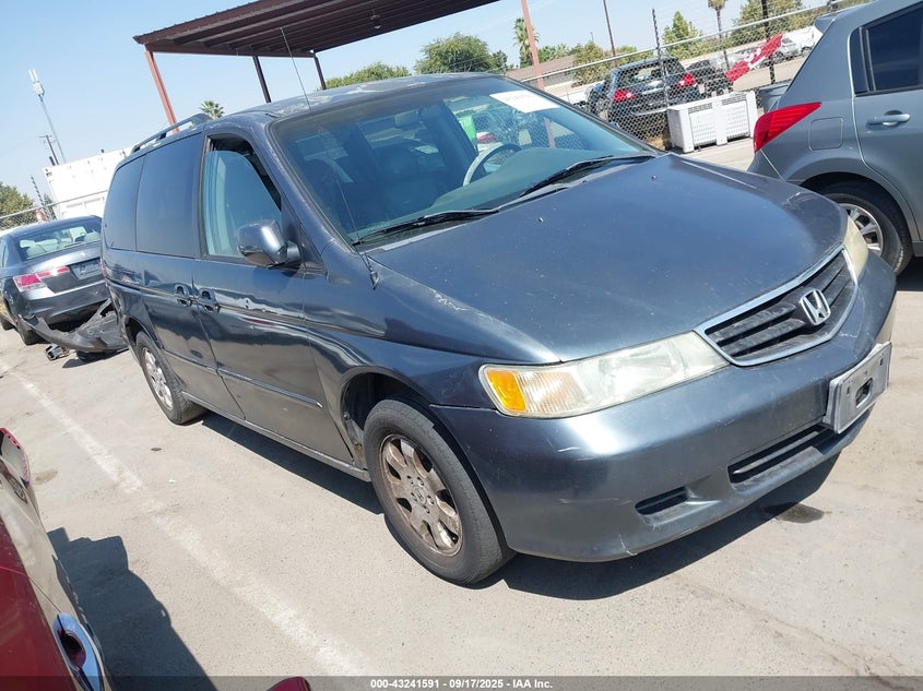 2003 Honda Odyssey Ex-L grey van gasoline 5FNRL18943B047822 photo #1