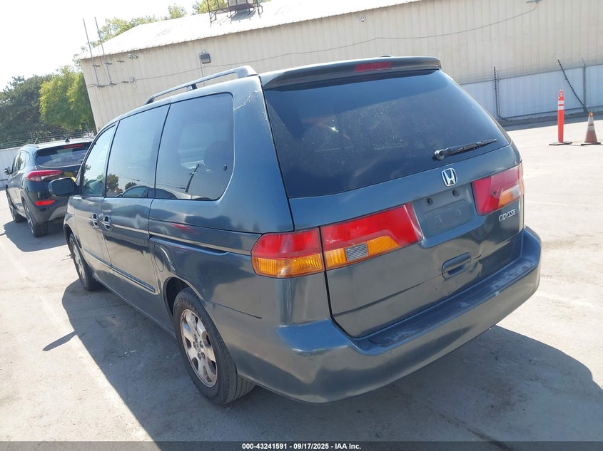 2003 Honda Odyssey Ex-L grey van gasoline 5FNRL18943B047822 photo #4