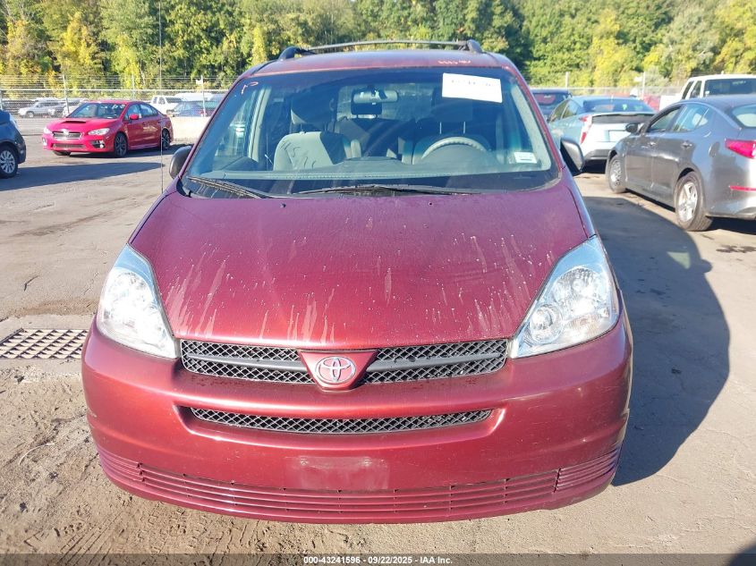 2005 Toyota Sienna Le VIN: 5TDZA23C05S249599 Lot: 43241596