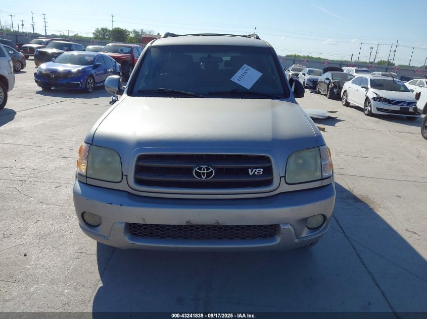 2004 Toyota Sequoia Sr5 V8 VIN: 5TDZT34A64S218269 Lot: 43241839