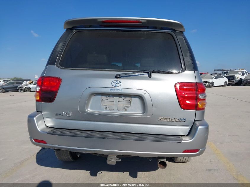 2004 Toyota Sequoia Sr5 V8 VIN: 5TDZT34A64S218269 Lot: 43241839