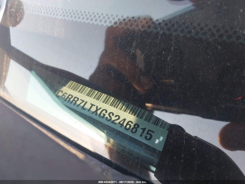 2016 RAM 1500 BIG HORN - 1C6RR7LTXGS246815