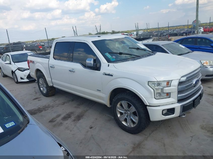 2016 Ford F-150 Platinum VIN: 1FTEW1EG7GFA30054 Lot: 43242204