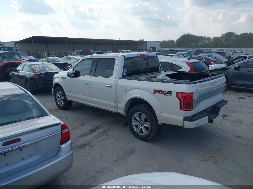 2016 Ford F-150 Platinum VIN: 1FTEW1EG7GFA30054 Lot: 43242204