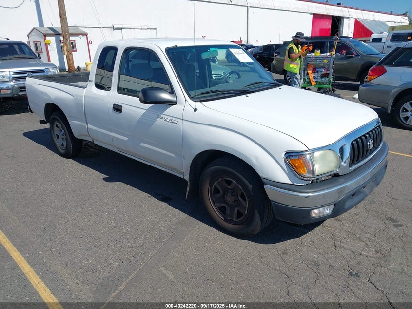 2004 Toyota Tacoma white truck gasoline 5TEVL52N04Z429275 photo #1