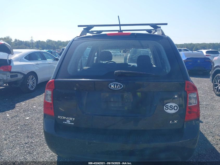 2009 Kia Rondo Lx VIN: KNAFG529X97284740 Lot: 43242321