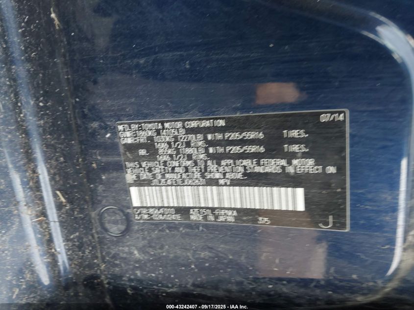 2014 Scion Xb VIN: JTLZE4FE1EJ062631 Lot: 43242407