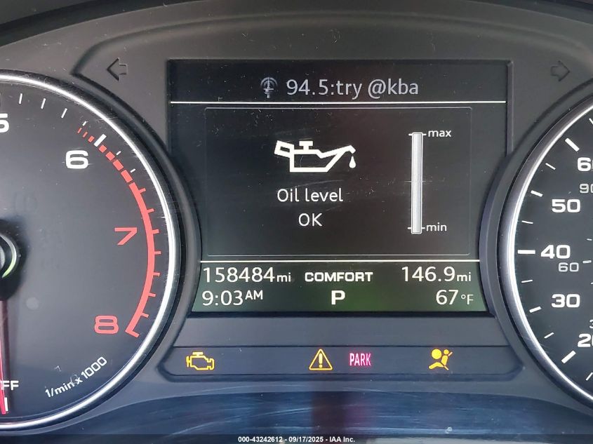 2017 Audi A4 2.0T Premium VIN: WAUGNAF43HN029150 Lot: 43242612