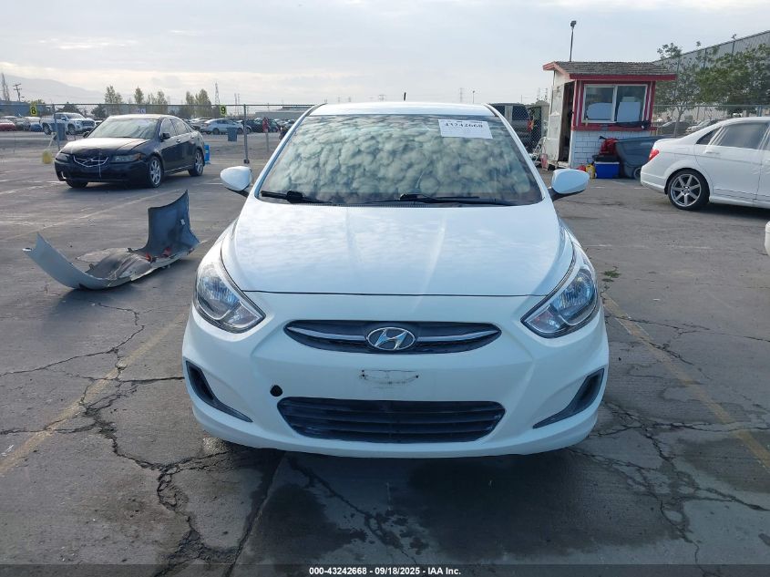 2017 Hyundai Accent Se VIN: KMHCT4AE4HU286361 Lot: 43242668