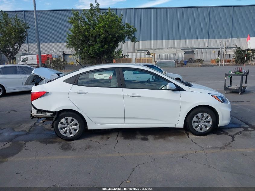 2017 Hyundai Accent Se VIN: KMHCT4AE4HU286361 Lot: 43242668