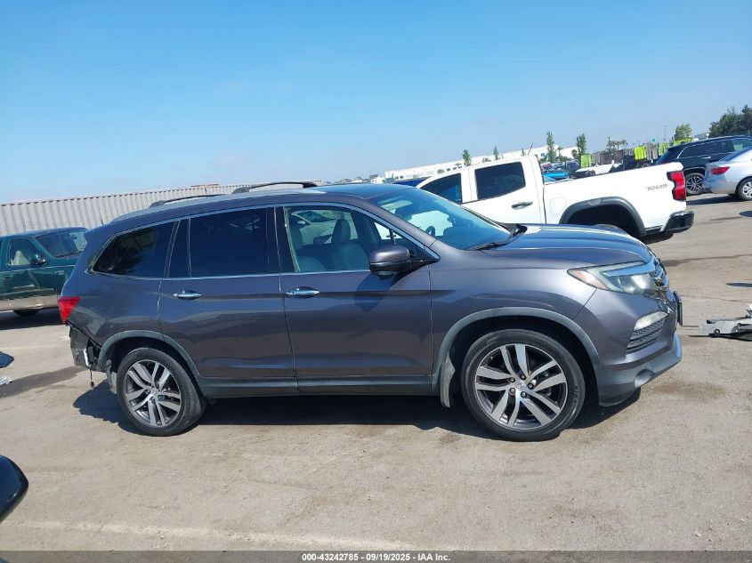 2018 Honda Pilot Touring VIN: 5FNYF5H95JB009278 Lot: 43242785