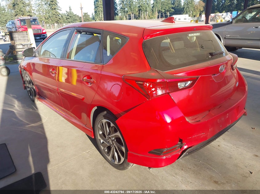 Vin: jtnkarje2gj505235, lot: 43737330, scion im 20163