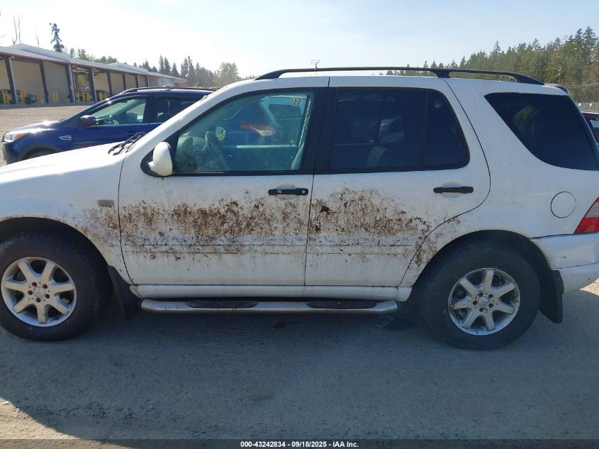 2000 Mercedes-Benz Ml 430 VIN: 4JGAB72E0YA150613 Lot: 43242834