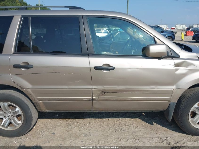 2003 Honda Pilot Ex VIN: 2HKYF18463H585124 Lot: 43242932