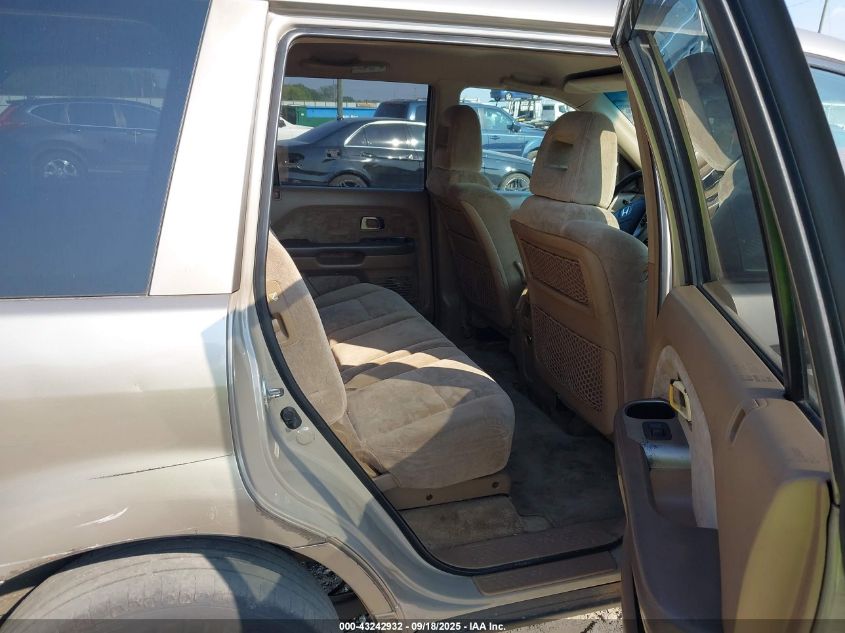 2003 Honda Pilot Ex VIN: 2HKYF18463H585124 Lot: 43242932