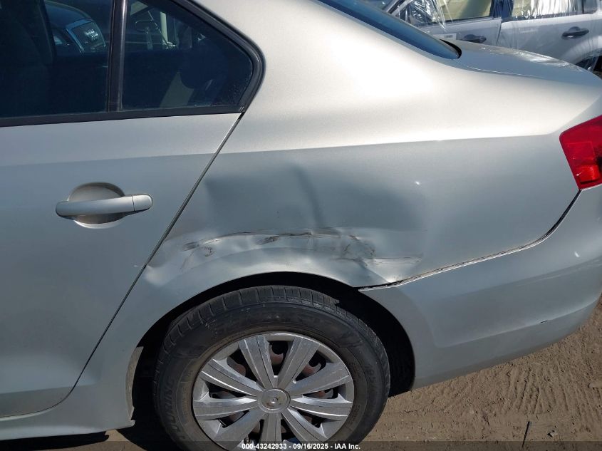 2011 Volkswagen Jetta 2.0L S VIN: 3VW2K7AJ4BM395624 Lot: 43242933