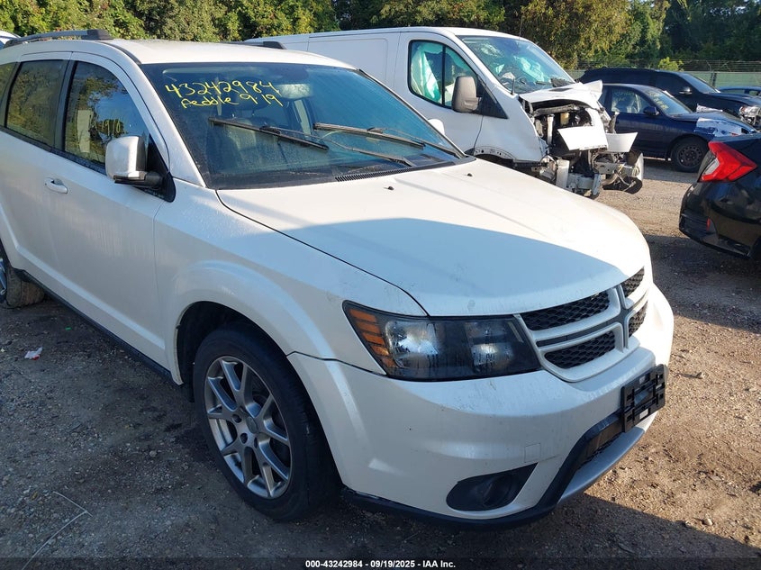 2017 Dodge Journey 3.6 Gt Awd White Lot 111043242984 Vin 3C4PDDEG1HT610178