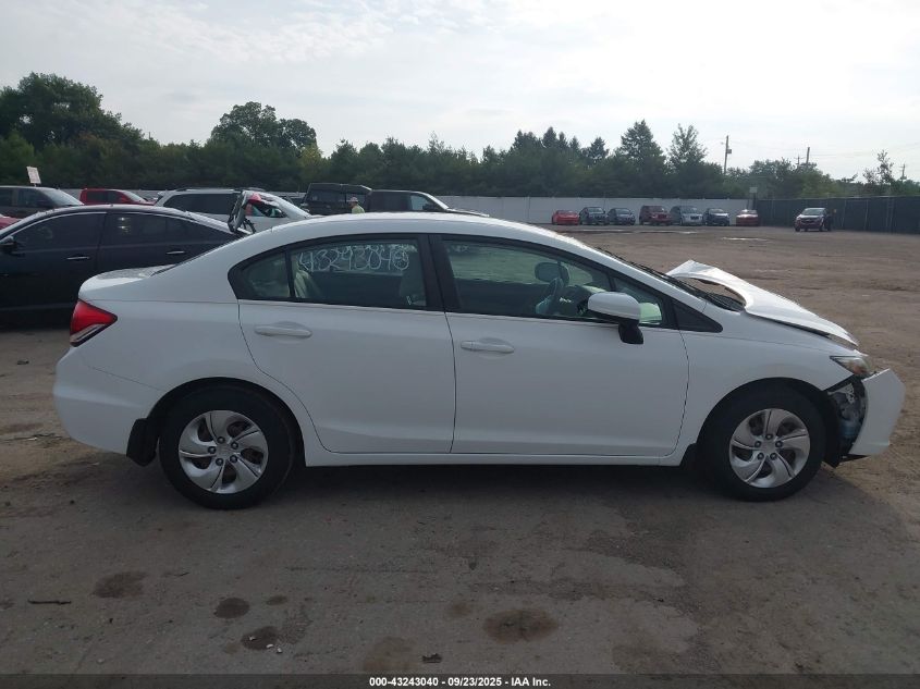 2014 Honda Civic Lx VIN: 19XFB2F58EE034222 Lot: 43243040