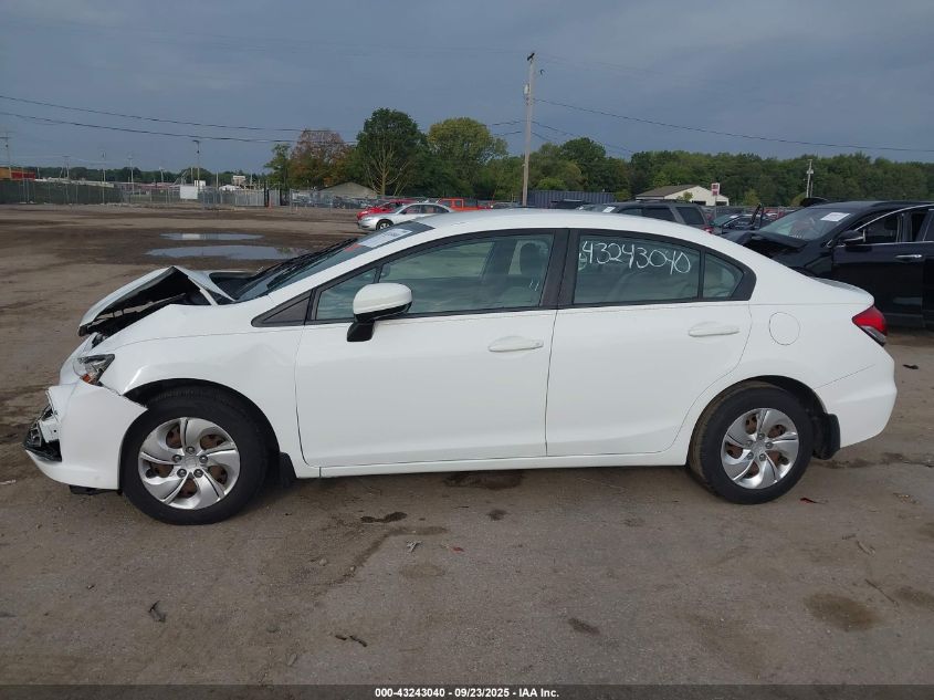 2014 Honda Civic Lx VIN: 19XFB2F58EE034222 Lot: 43243040