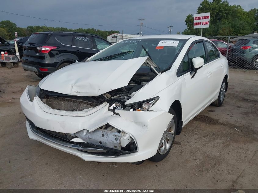2014 Honda Civic Lx VIN: 19XFB2F58EE034222 Lot: 43243040