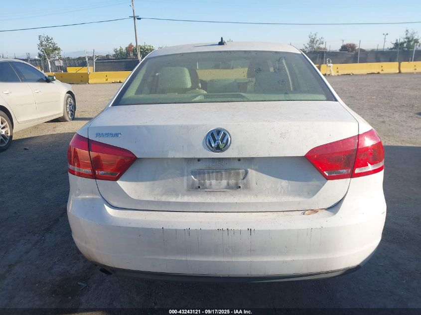 2013 Volkswagen Passat 2.5L Wolfsburg Edition VIN: 1VWAP7A39DC143080 Lot: 43243121