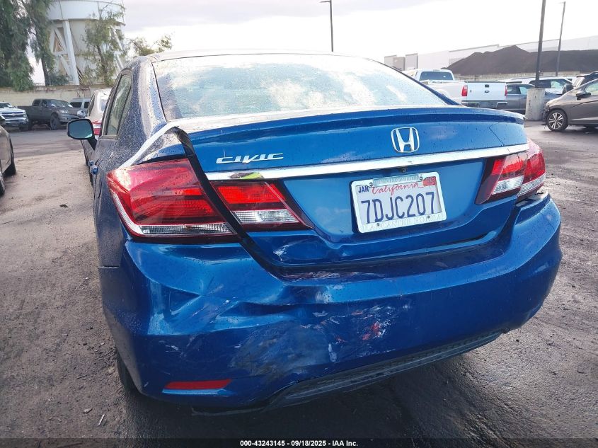 2013 Honda Civic Lx VIN: 19XFB2F55DE290252 Lot: 43243145