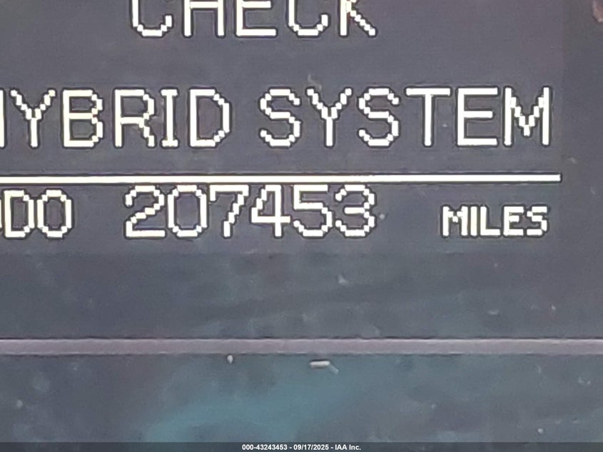 2007 Lexus Rx 400H VIN: JTJHW31U472038301 Lot: 43243453