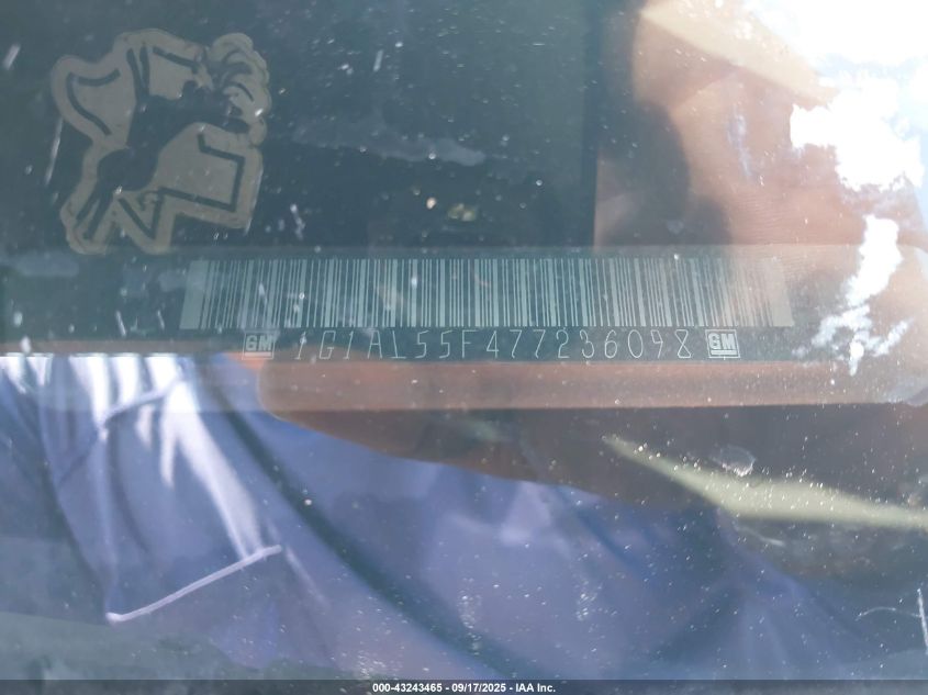 2007 Chevrolet Cobalt Lt VIN: 1G1AL55F477236098 Lot: 43243465