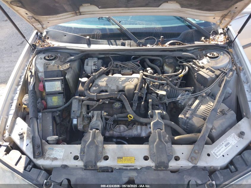 2001 Chevrolet Impala VIN: 2G1WF52E519299127 Lot: 43243506